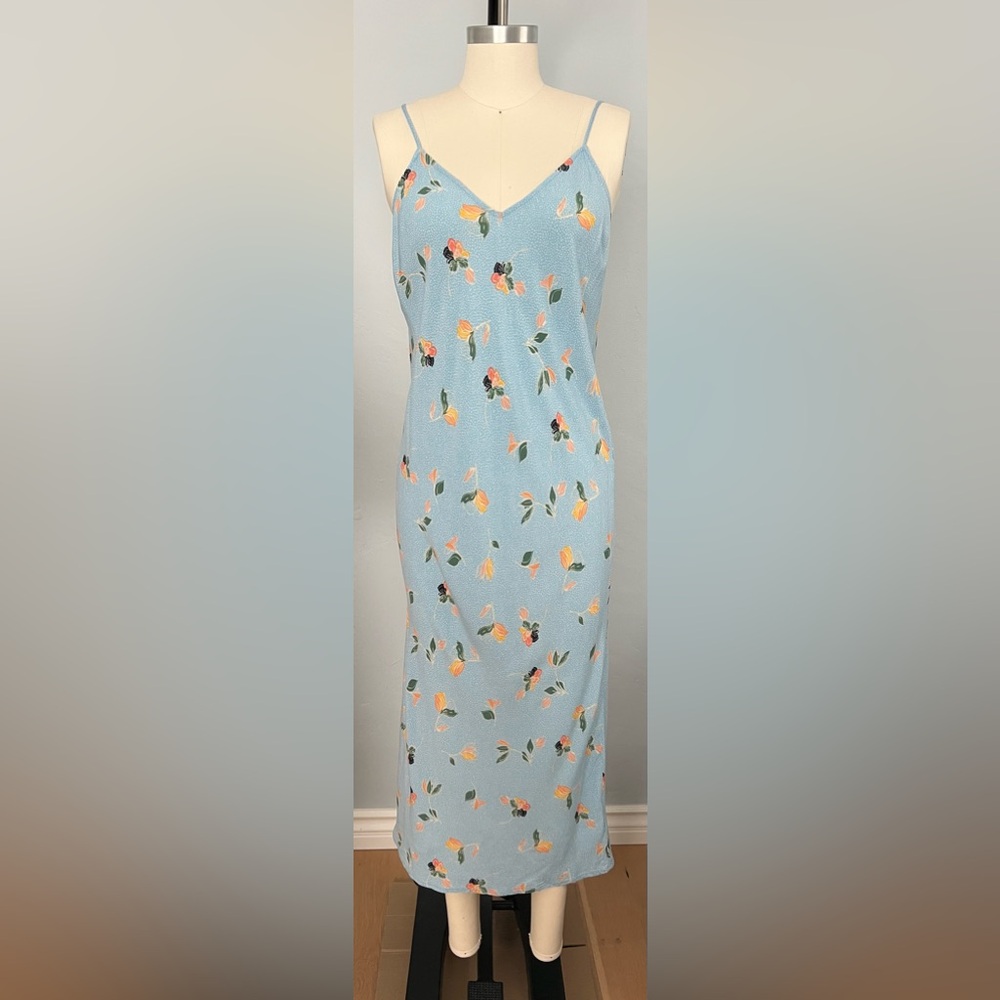 O’NEILL Izzy Floral Dot Print Midi Dress - Size Medium - Picture 3 of 13